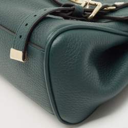 Pre Owned Mulberry Green Leather Mini Alexa Top Handle Bag