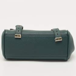 Pre Owned Mulberry Green Leather Mini Alexa Top Handle Bag