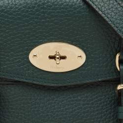 Pre Owned Mulberry Green Leather Mini Alexa Top Handle Bag