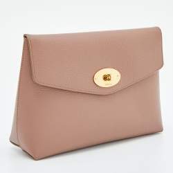 Pre Owned Mulberry Old Rose Leather Darley Cosmetic Pouch