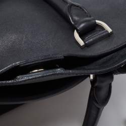 Pre Owned Mulberry Black Leather Willow Tote