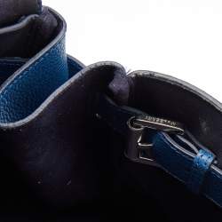 Pre Owned Mulberry Dark Blue Leather Bayswater Satchel