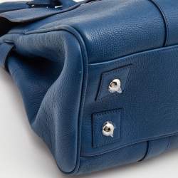 Pre Owned Mulberry Dark Blue Leather Bayswater Satchel