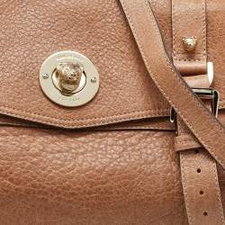 Pre Owned Mulberry Beige Leather Teddy Alexa Satchel