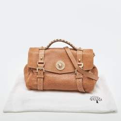 Pre Owned Mulberry Beige Leather Teddy Alexa Satchel