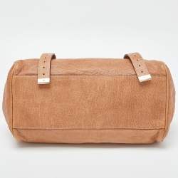 Pre Owned Mulberry Beige Leather Teddy Alexa Satchel