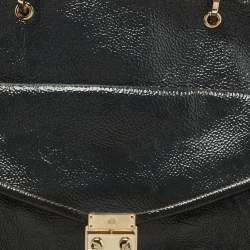 Mulberry Dark Grey Patent and Leather Neely Tote