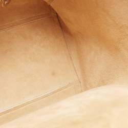 Mulberry White Ostrich Embossed and Leather Willow Tote