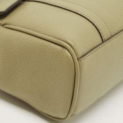 Pre Owned Mulberry Olive Green Leather Mini Bayswater Satchel