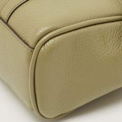 Pre Owned Mulberry Olive Green Leather Mini Bayswater Satchel