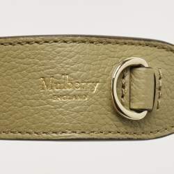 Pre Owned Mulberry Olive Green Leather Mini Bayswater Satchel