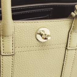 Pre Owned Mulberry Olive Green Leather Mini Bayswater Satchel