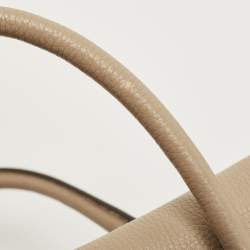 Pre Owned Mulberry Beige Grained Leather Bayswater Satchel