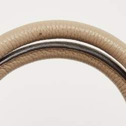 Pre Owned Mulberry Beige Grained Leather Bayswater Satchel