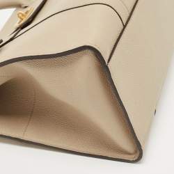 Pre Owned Mulberry Beige Grained Leather Bayswater Satchel