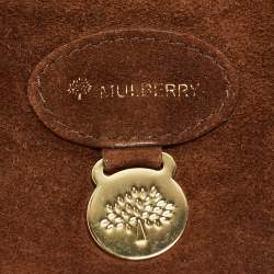 Mulberry Brown Python Embossed Leather Small Bayswater Satchel