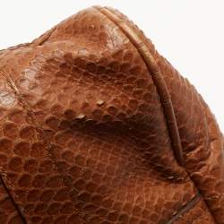 Mulberry Brown Python Embossed Leather Small Bayswater Satchel