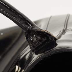 Pre Owned Mulberry Black Patent Leather Bayswater Satchel