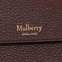 Pre Owned Mulberry Burgundy Leather Small Bayswater Shopper Tote