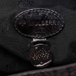 Pre Owned Mulberry Brown/Black Textured Suede and Leather Oversized Alexa Bag