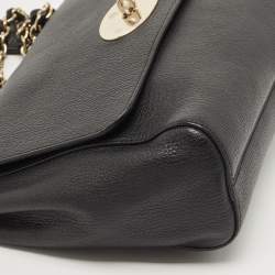 Mulberry Black Leather Medium Lily Shoulder Bag