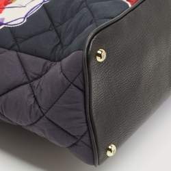 Mulberry Black/Multicolor Quilted Fabric Julie Verhoeven Tote