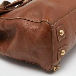 Pre Owned Mulberry Brown Leather Cara Delevingne Backpack