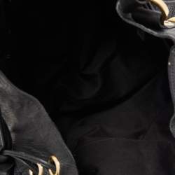 Pre Owned Mulberry x Giles Black Leather Spike Studded Shoulder Bag