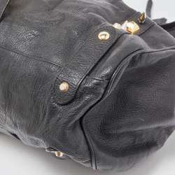 Pre Owned Mulberry x Giles Black Leather Spike Studded Shoulder Bag