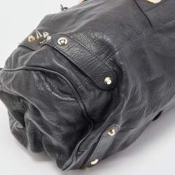 Pre Owned Mulberry x Giles Black Leather Spike Studded Shoulder Bag