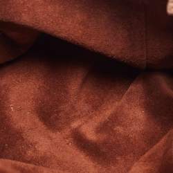 Pre Owned Mulberry Brown Ostrich Lily Shoulder Bag