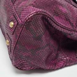 Mulberry Purple Python Bayswater Satchel