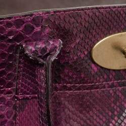 Mulberry Purple Python Bayswater Satchel