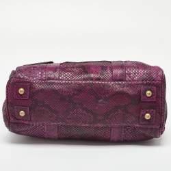 Mulberry Purple Python Bayswater Satchel