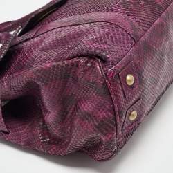 Mulberry Purple Python Bayswater Satchel