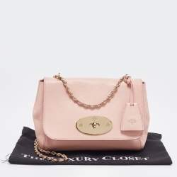Mulberry Pink Leather Small Lily Shoulder Bag
