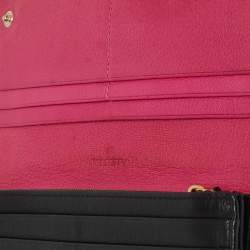 Pre Owned Mulberry Black Leather Bow Continental Wallet