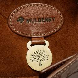 Mulberry Brown Croc Embossed Leather Bayswater Satchel