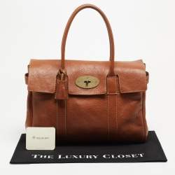 Pre Owned Mulberry Brown Leather Bayswater Satchel