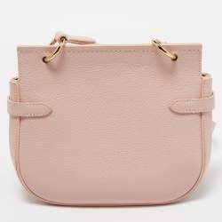Pre Owned Mulberry Pink Leather Amberley Shoulder Bag