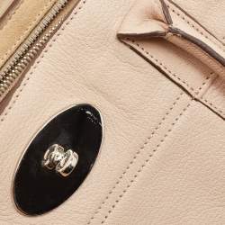 Mulberry Beige Leather Bayswater Satchel