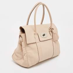 Mulberry Beige Leather Bayswater Satchel