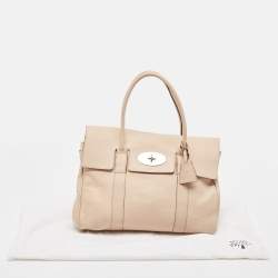 Mulberry Beige Leather Bayswater Satchel