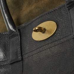 Mulberry Black Grain Leather Small Bayswater Satchel