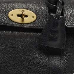 Mulberry Black Grain Leather Small Bayswater Satchel