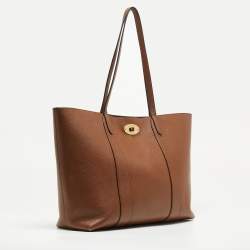 Pre Owned Mulberry Brown Leather Bayswater Shopper Tote