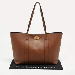 Pre Owned Mulberry Brown Leather Bayswater Shopper Tote