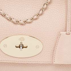 Pre Owned Mulberry Light Pink Leather Small Lily Shoulder Bag