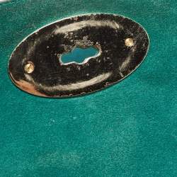 Pre Owned Mulberry Green Leather Medium Lily Shoulder Bag