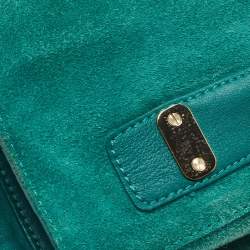 Pre Owned Mulberry Green Leather Medium Lily Shoulder Bag